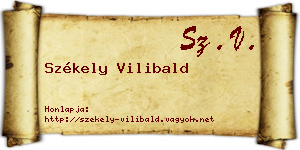Székely Vilibald névjegykártya